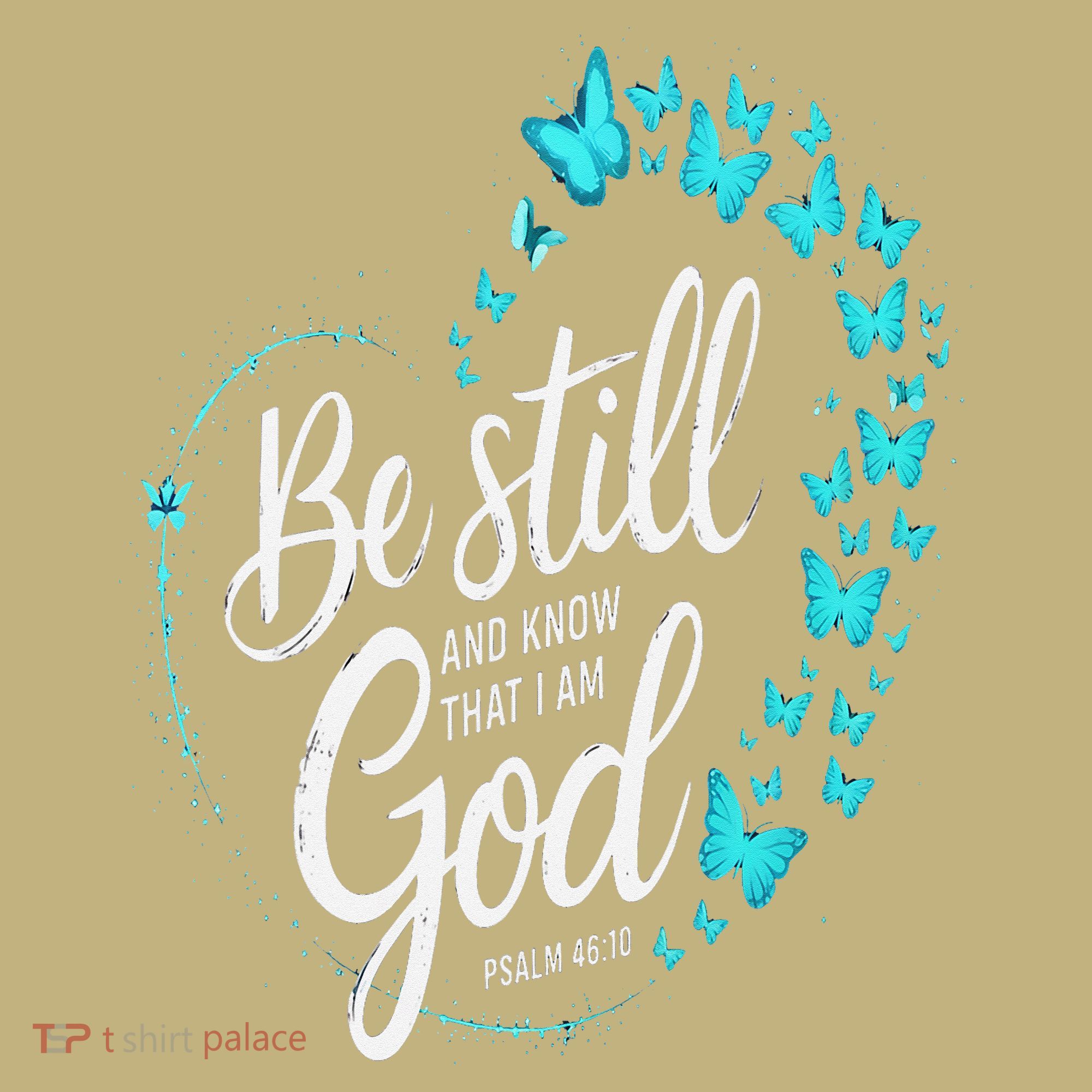 Be Still God Butterfly Heart Christian Apparel Mousepad
