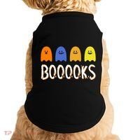 Books Spooky Ghost Funny Halloween Doggie Tank thumb 0