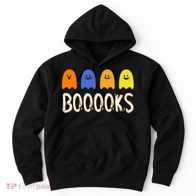 Books Spooky Ghost Funny Halloween Hoodie