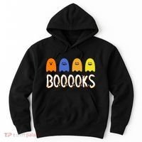 Books Spooky Ghost Funny Halloween Hoodie thumb 0