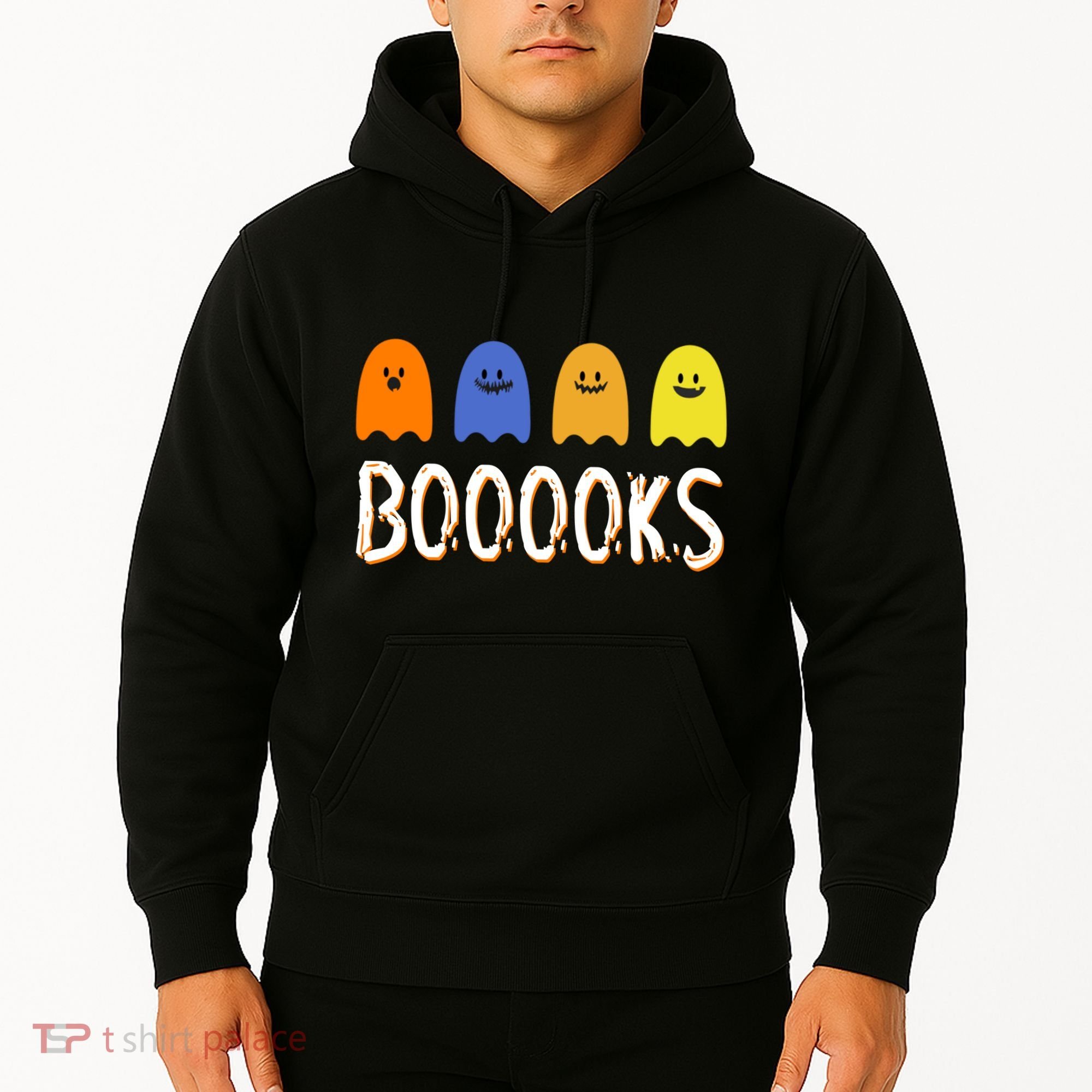 Books Spooky Ghost Funny Halloween Hoodie