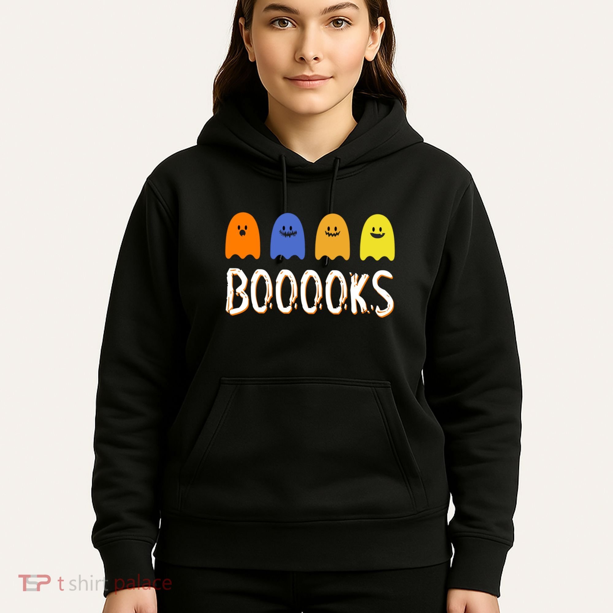 Books Spooky Ghost Funny Halloween Hoodie