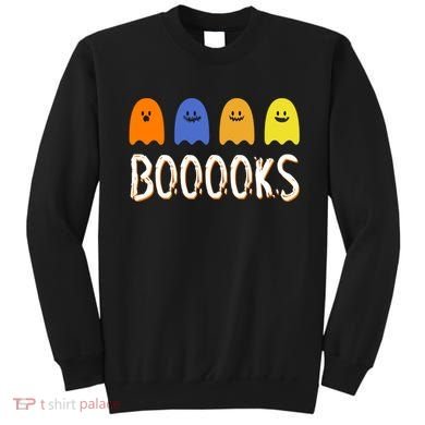 Books Spooky Ghost Funny Halloween Sweatshirt