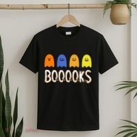 Books Spooky Ghost Funny Halloween T-Shirt thumb 2