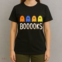 Books Spooky Ghost Funny Halloween T-Shirt thumb 4