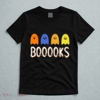 Books Spooky Ghost Funny Halloween T-Shirt thumb 5