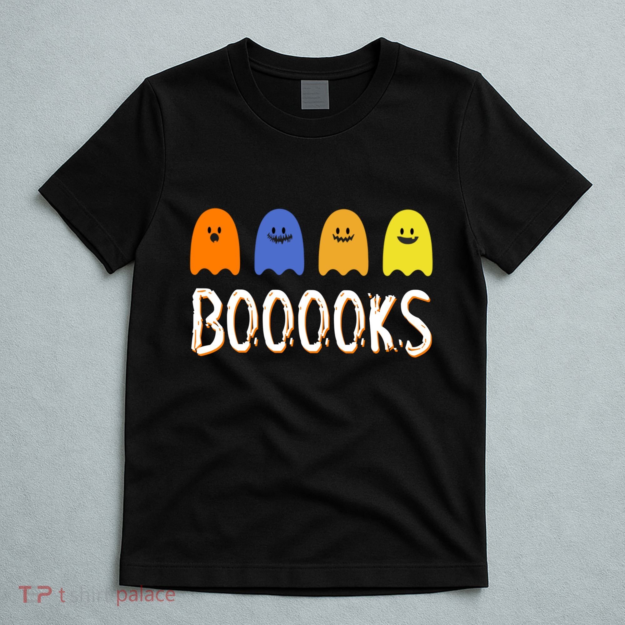 Books Spooky Ghost Funny Halloween T-Shirt