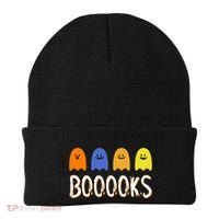 Books Spooky Ghost Funny Halloween Beanie thumb 0
