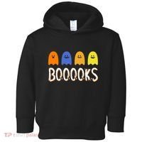 Books Spooky Ghost Funny Halloween Toddler Hoodie thumb 0