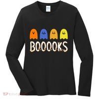Books Spooky Ghost Funny Halloween Women's Long Sleeve Shirt thumb 0