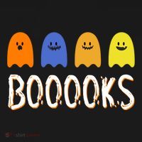 Books Spooky Ghost Funny Halloween Women's T-Shirt thumb 6