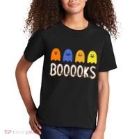 Books Spooky Ghost Funny Halloween Kids T-Shirt thumb 2