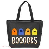 Books Spooky Ghost Funny Halloween Tote Bag thumb 0