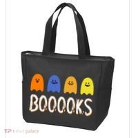 Books Spooky Ghost Funny Halloween Tote Bag thumb 3