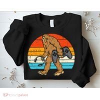 Bigfoot Sasquatch Gamer Retro Gaming Sweatshirt thumb 2