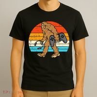 Bigfoot Sasquatch Gamer Retro Gaming T-Shirt thumb 3