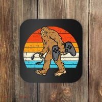 Bigfoot Sasquatch Gamer Retro Gaming Coaster thumb 0
