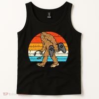 Bigfoot Sasquatch Gamer Retro Gaming Tank Top thumb 2