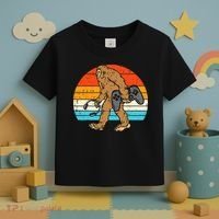 Bigfoot Sasquatch Gamer Retro Gaming Toddler T-Shirt thumb 3