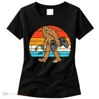 Bigfoot Sasquatch Gamer Retro Gaming Women's T-Shirt thumb 0