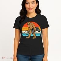 Bigfoot Sasquatch Gamer Retro Gaming Women's T-Shirt thumb 4