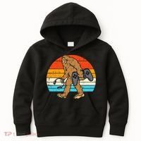 Bigfoot Sasquatch Gamer Retro Gaming Kids Hoodie thumb 0