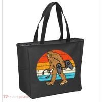 Bigfoot Sasquatch Gamer Retro Gaming Tote Bag thumb 2