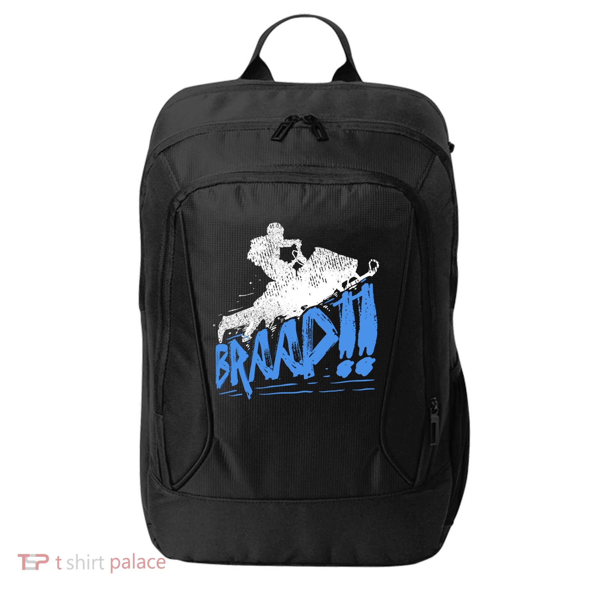 Braap Snowmobiling Gift Cool Snowmobile Driver Great Gift City Backpack