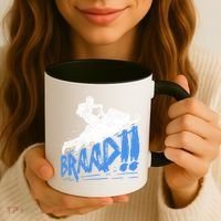 Braap Snowmobiling Gift Cool Snowmobile Driver Great Gift Coffee Mug thumb 3