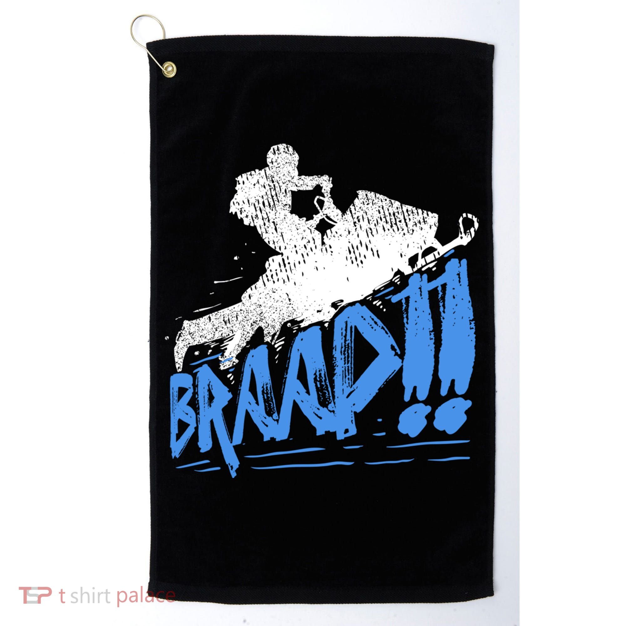 Braap Snowmobiling Gift Cool Snowmobile Driver Great Gift Golf Towel