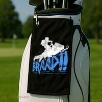Braap Snowmobiling Gift Cool Snowmobile Driver Great Gift Golf Towel thumb 2