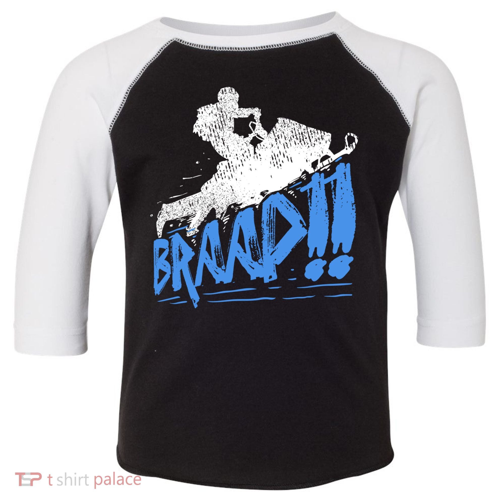 Braap Snowmobiling Gift Cool Snowmobile Driver Great Gift Toddler Fine Jersey T-Shirt