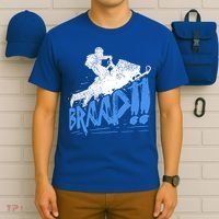 Braap Snowmobiling Gift Cool Snowmobile Driver Great Gift T-Shirt thumb 6