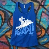 Braap Snowmobiling Gift Cool Snowmobile Driver Great Gift Women's Tank Top thumb 3
