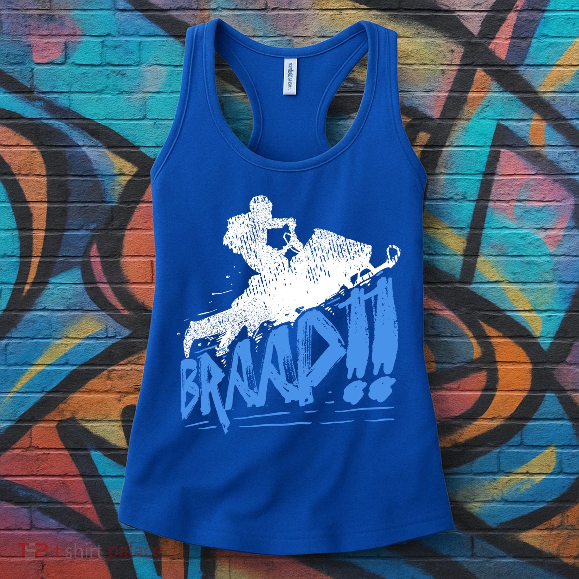 Braap Snowmobiling Gift Cool Snowmobile Driver Great Gift Women's Tank Top