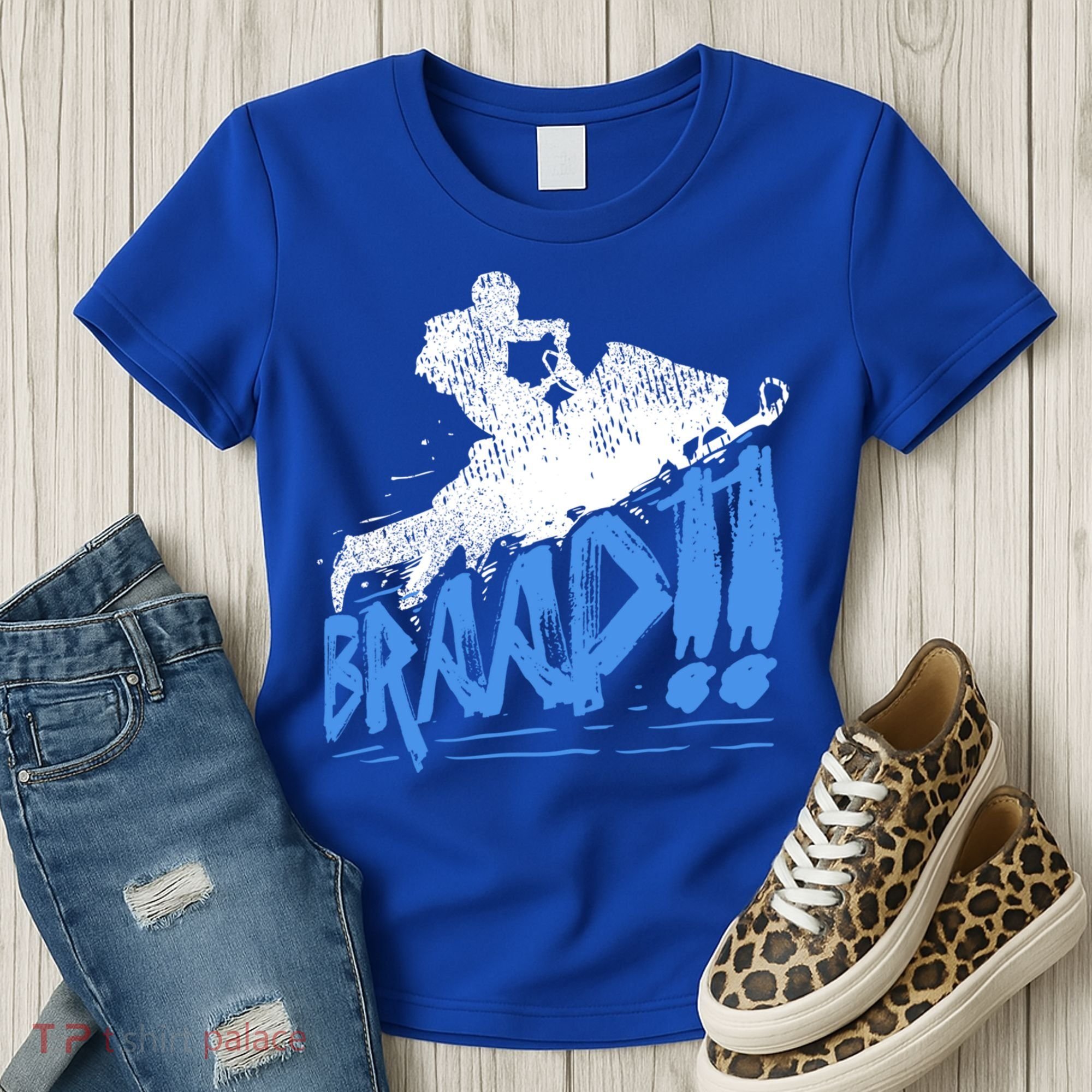 Braap Snowmobiling Gift Cool Snowmobile Driver Great Gift Women's T-Shirt