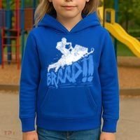 Braap Snowmobiling Gift Cool Snowmobile Driver Great Gift Kids Hoodie thumb 3