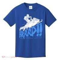 Braap Snowmobiling Gift Cool Snowmobile Driver Great Gift Kids T-Shirt thumb 0