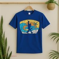 Bigfoot Surfing Gift For Shaka Aloha Surfer Dude T-Shirt thumb 2