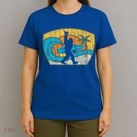 Bigfoot Surfing Gift For Shaka Aloha Surfer Dude T-Shirt thumb 4