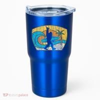 Bigfoot Surfing Gift For Shaka Aloha Surfer Dude Tumbler thumb 0