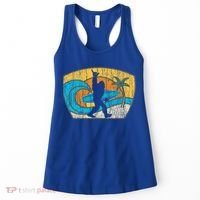 Bigfoot Surfing Gift For Shaka Aloha Surfer Dude Women's Tank Top thumb 0