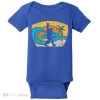 Bigfoot Surfing Gift For Shaka Aloha Surfer Dude Baby Bodysuit thumb 0