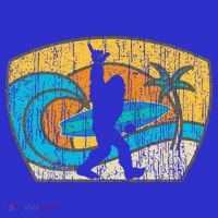 Bigfoot Surfing Gift For Shaka Aloha Surfer Dude Visor thumb 3