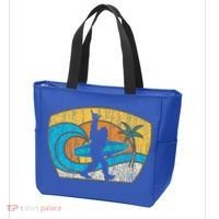 Bigfoot Surfing Gift For Shaka Aloha Surfer Dude Tote Bag thumb 3