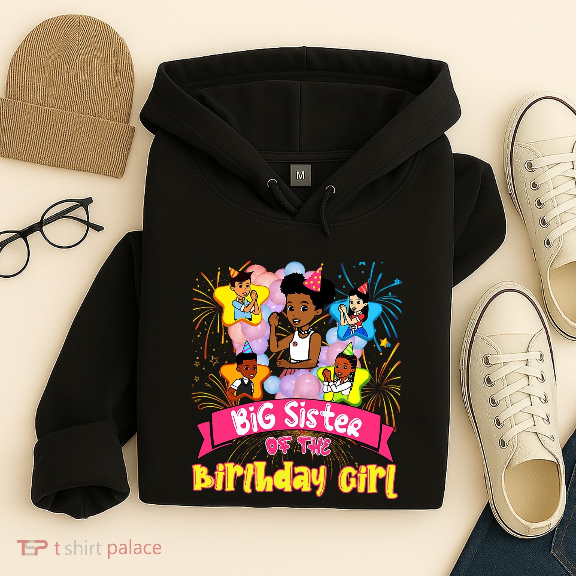 Big Sister GracieS Corner Birthday Dolls Cute Party Gift Hoodie
