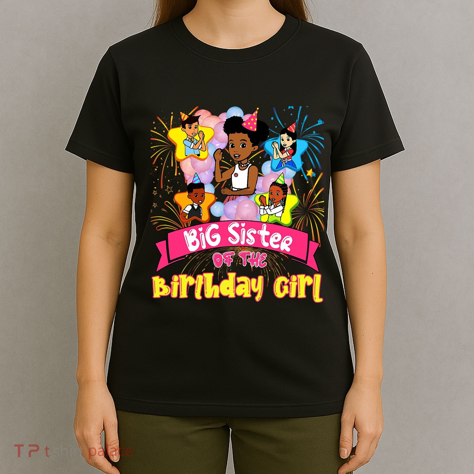 Big Sister GracieS Corner Birthday Dolls Cute Party Gift T-Shirt