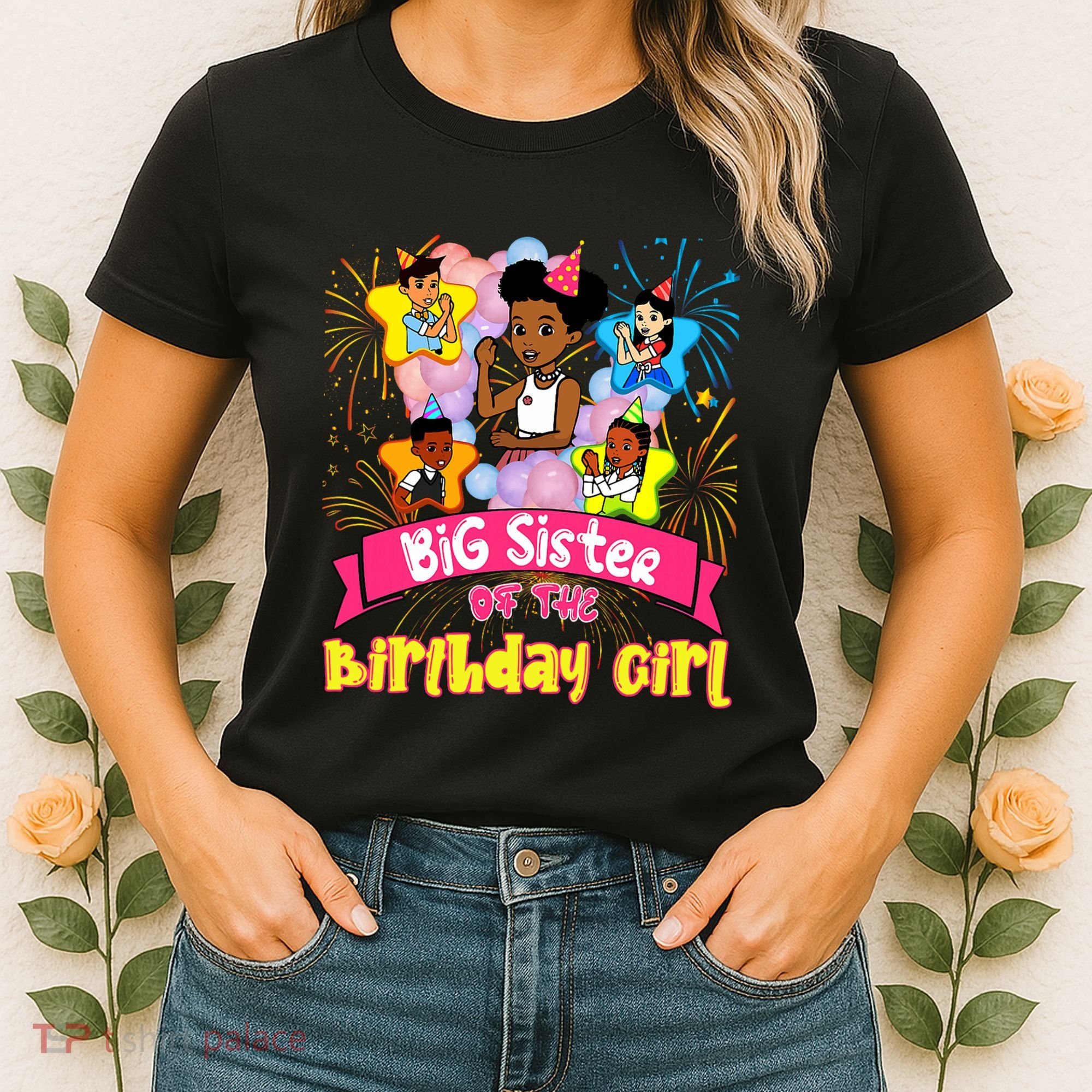 Big Sister GracieS Corner Birthday Dolls Cute Party Gift Women's T-Shirt