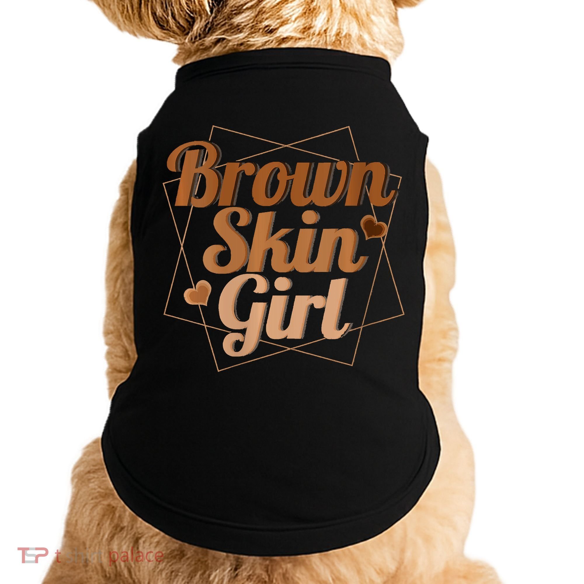 Brown Skin Girl Melanin Black Queen Juneteenth Doggie Tank