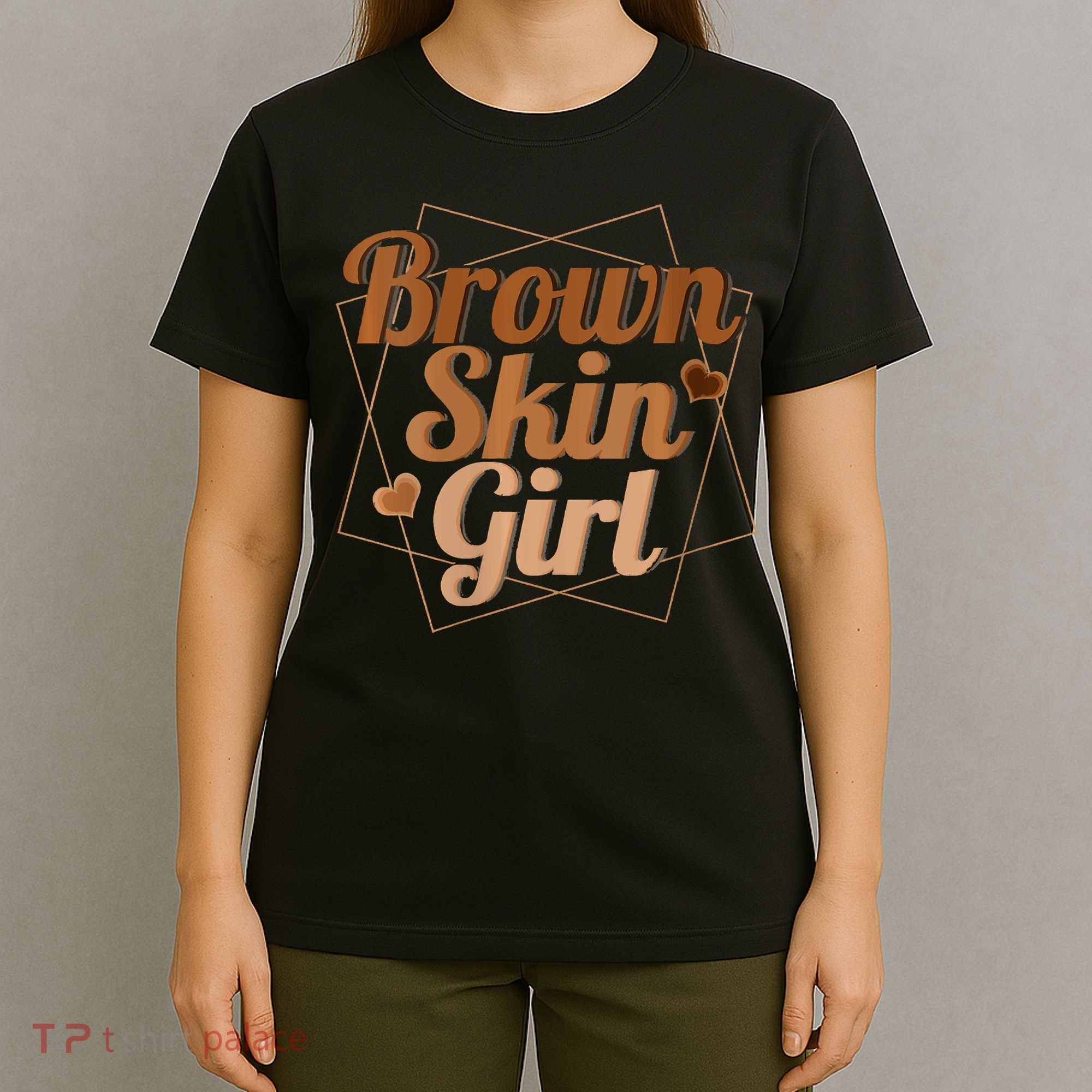 Brown Skin Girl Melanin Black Queen Juneteenth T-Shirt